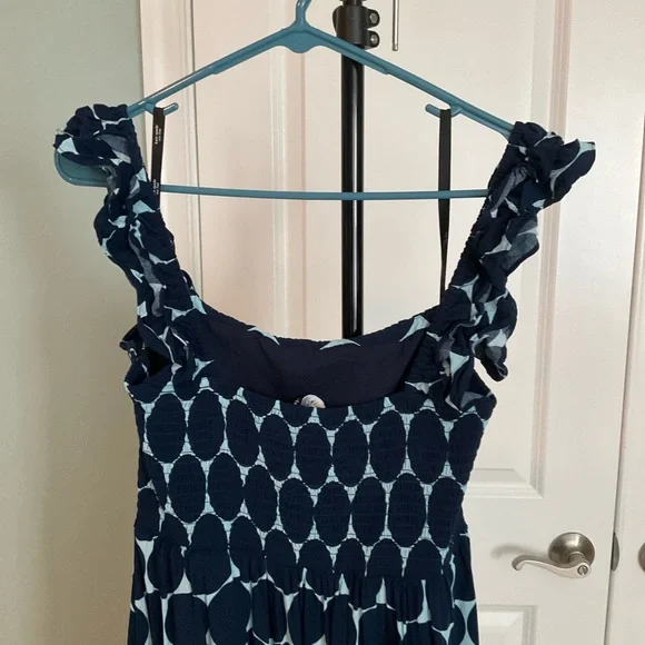 Kate Spade Navy Polka Dot Midi Dress - Picture 4 of 11